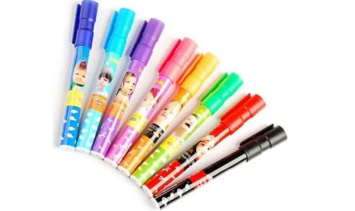 Kabeer Art Set Of 8 Assorted Colors Whiteboard Marker Pens