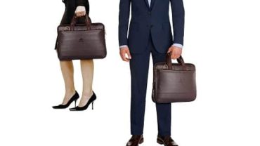 The Clownfish Vegan Leather 14 inch Briefcase