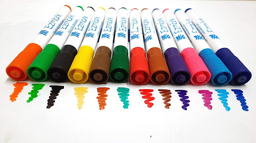 Ezmark 12 Color Whiteboard Marker