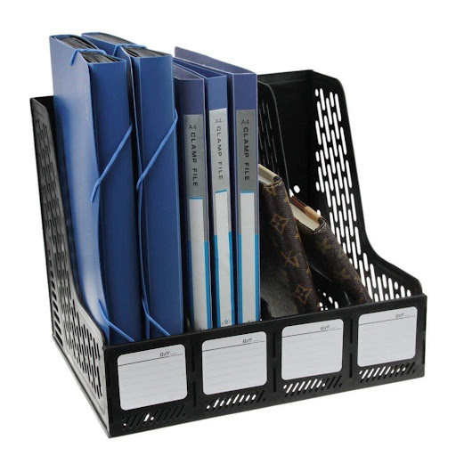 Fastunbox 4 Section Desk File Holder