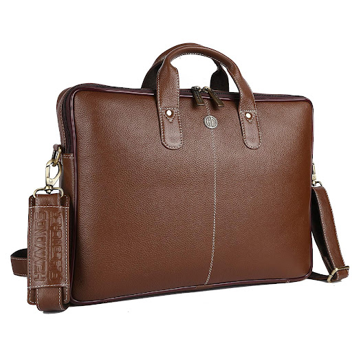 Hammonds Flycatcher Brown Leather Laptop Messenger Bag