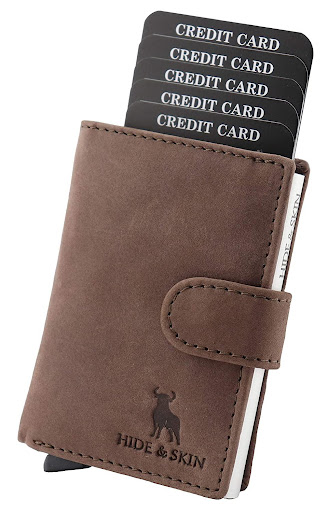 Hide & Skin Anti-Theft Leather RFID Blocking Card Holder