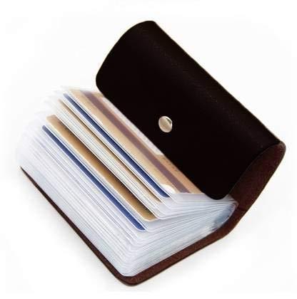 OFIXO RFID Leather Credit Card Holder