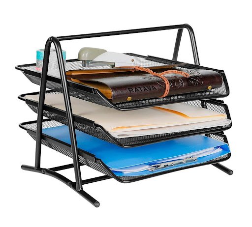 RATAVA 3 Tire Desktop File Organizer