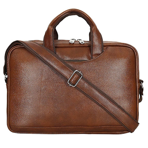 Storite PU Leather 14-Inch Laptop Messenger Bag