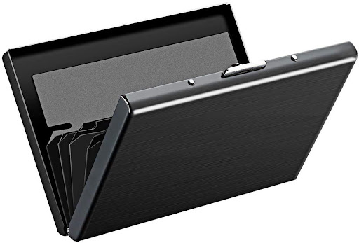 Storite RFID Blocking Metal Credit Card Holder With 6 Slots