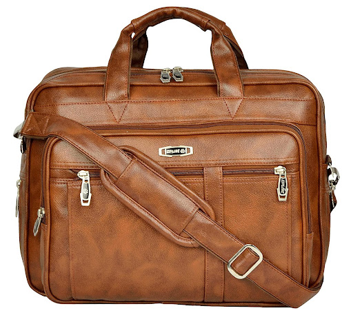 Zipline Office Vegan Leather Laptop Briefcase